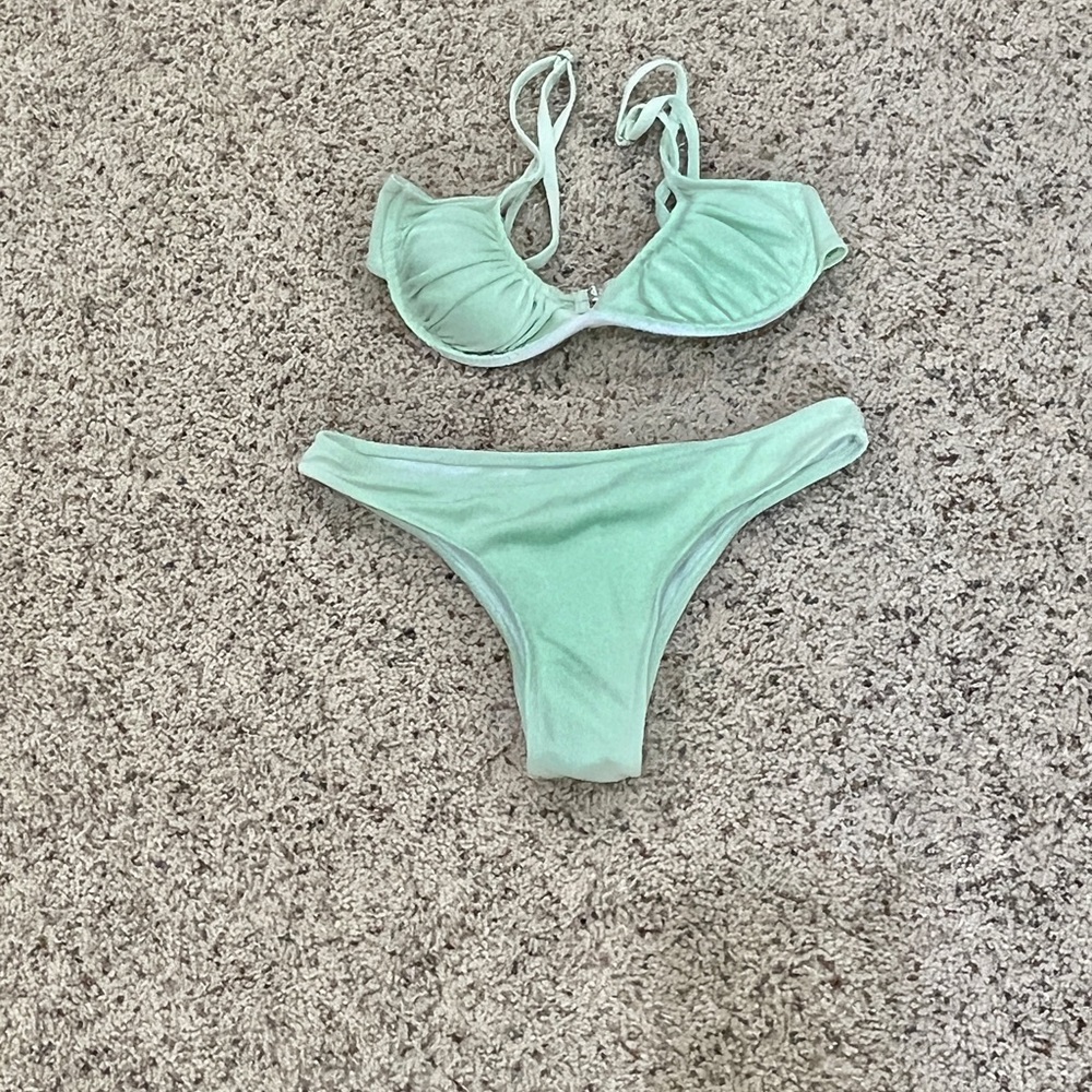 Mint Green Bikini by SHEIN